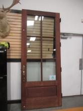 8'-6" Wood 6 Lite Entry Door