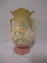 Vintage Hull Art Pink and Yellow Wildflower Urn Vase