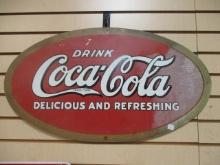 Oval Drink Coca-Cola Metal Sign