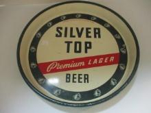 Vintage Duquesne Brewing Co. "Silver Top Premium Lager Beer" Metal Serving Tray