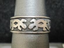 Sterling Silver Salamander Band Ring