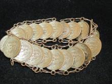 1940's Mexican Coin Bracelet