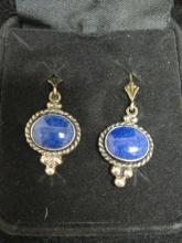 Sterling Silver Lapis Earrings