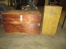 Two Primitive Wood Crates