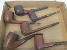 6 Vintage Wood Pipes - Ben Wade, Egron, Bellini, etc.