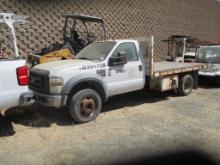 2009 Ford F450 XL SD S/A Flatbed Truck,