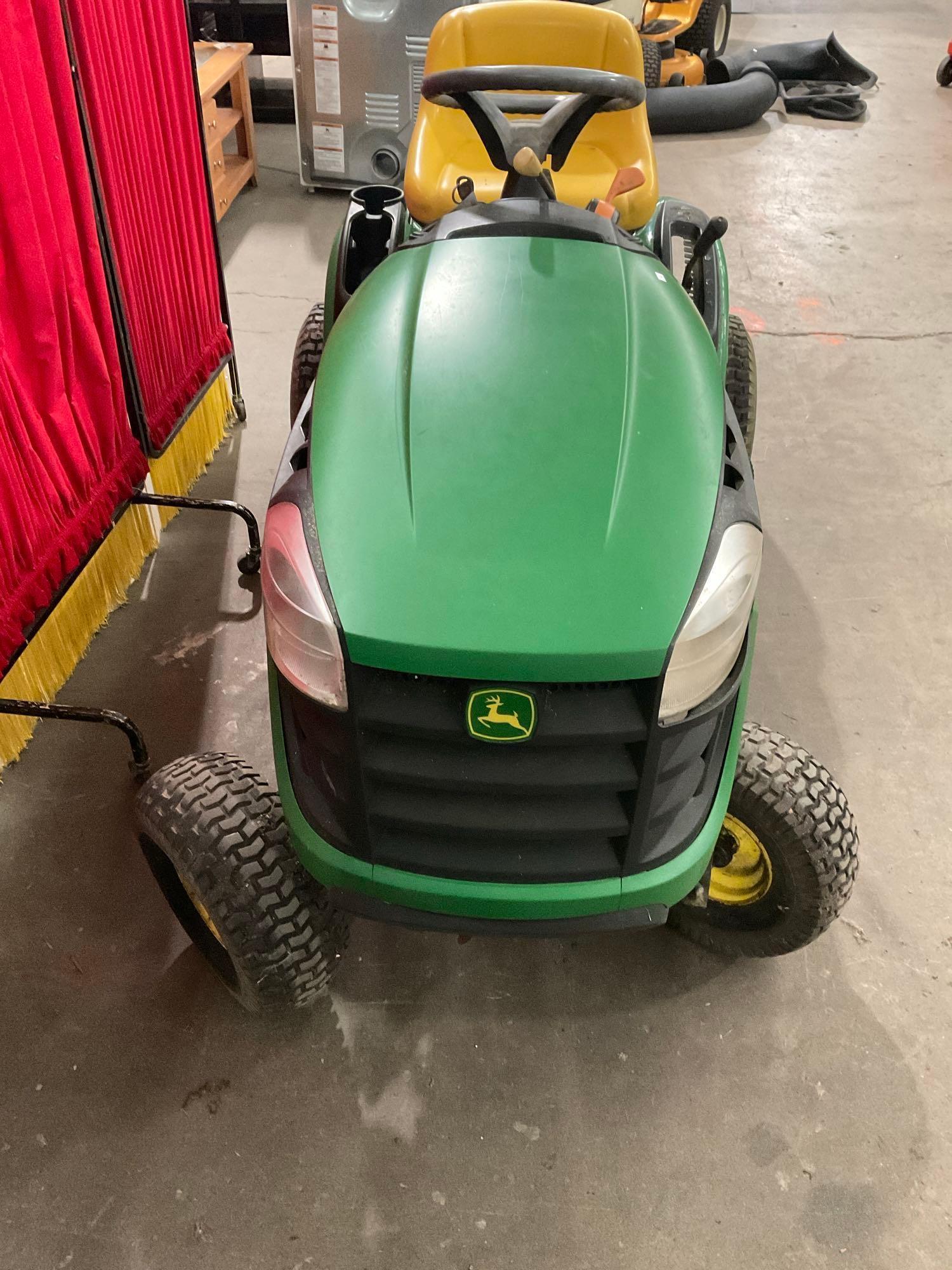 John Deere 19.5 HP D110 Riding lawn Mower, No deck See desc