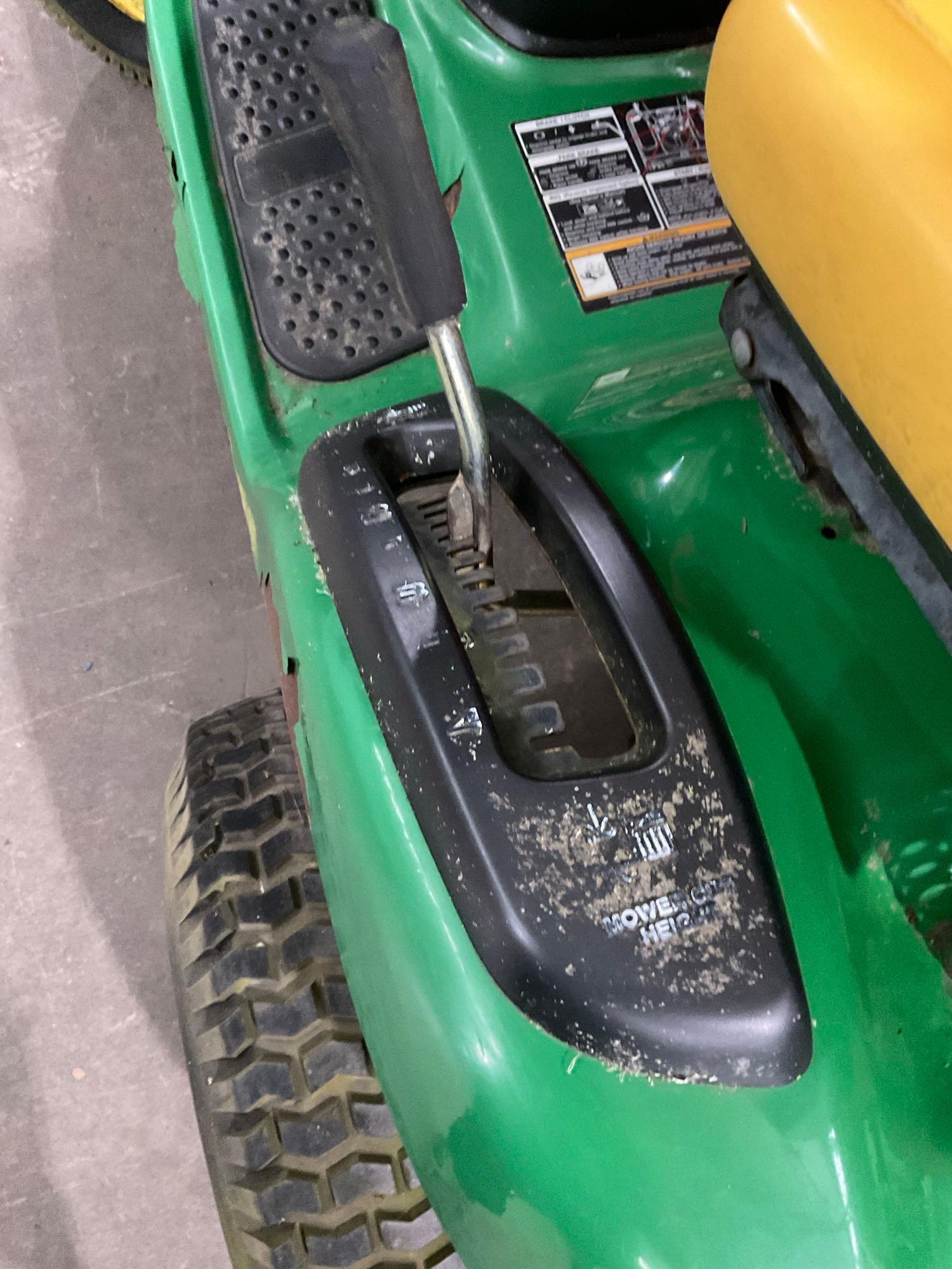 John Deere 19.5 HP D110 Riding lawn Mower, No deck See desc