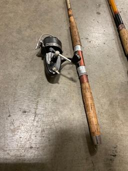 2x vintage Fishing Rods - Mitchell 300A Reel & Peen Pier 309 Reel - See pics