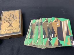 Engraved Vietnam War Era Zippo Lighter w/ Box, and Three Vintage Decks of Playing Cards