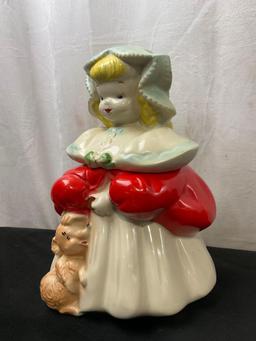 Vintage 1940s Goldilocks & Baby Bear Cookie Jar by Regal China