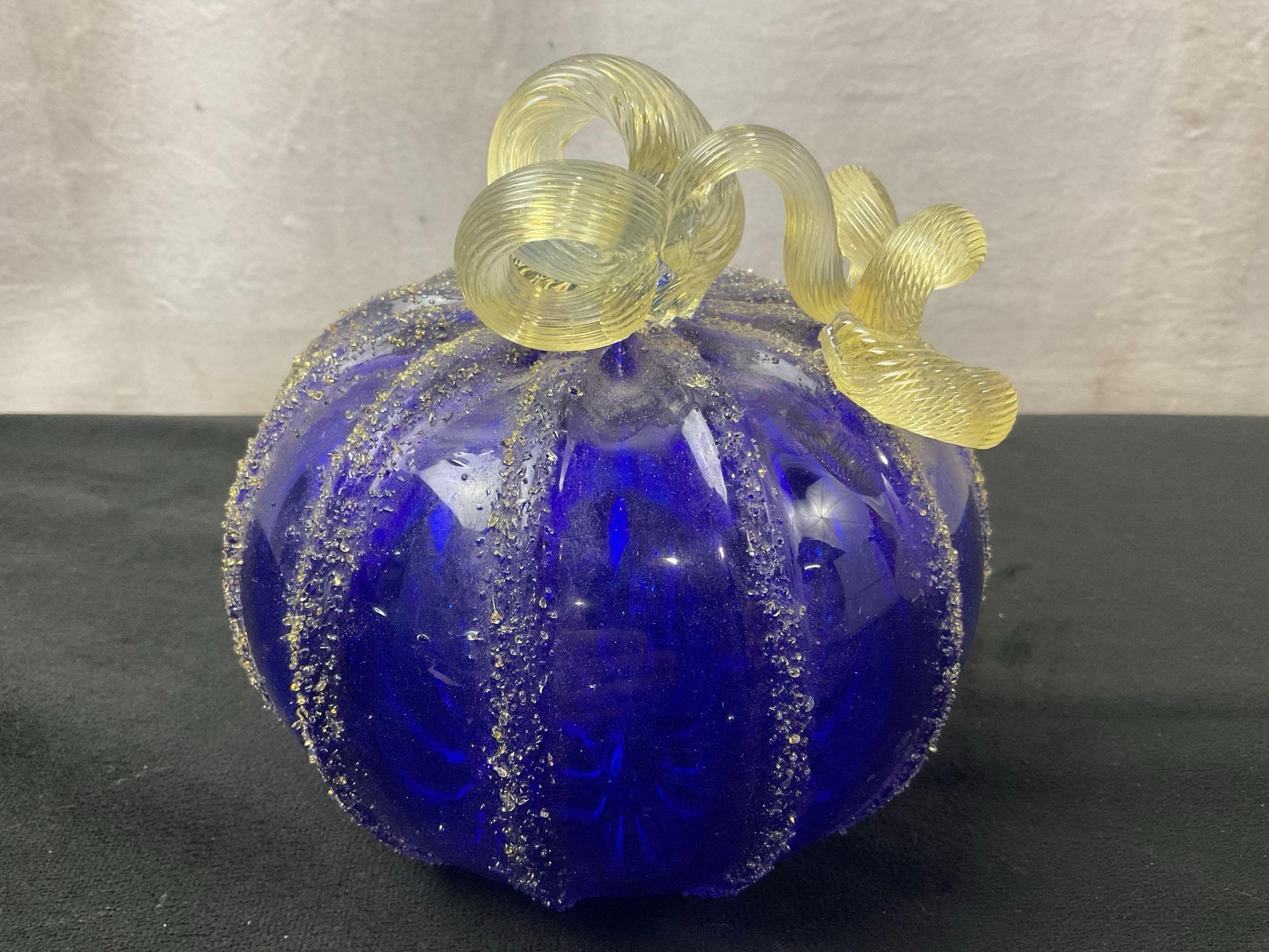 Carnival Glass 6x cups, Large Urn Vase, Depression Glass serving plate& Platter, Cobalt Blue Pump...