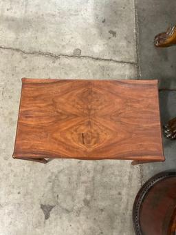 Vintage Deilcraft Fine Furniture Wooden Side Table w/ 2 Tiers, Drawer & Beautiful Grain. See pics.