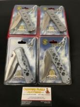 4x Smith & Wesson model CK6ACP ExtremeOps Folding Pocket Knives, sealed in packaging