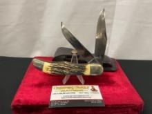 Vintage Kabar Stag-Lon Delrin Jumbo Folding Knife model 1184