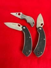 2x NIB 2010 5.11 Tactical Folding Knives & Spyderco Folding Pocket Knife - See pics