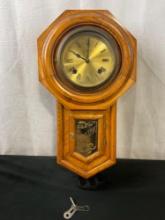 Antique Time Strike Pendulum Regulator Wall Clock