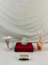 3 pcs Vintage Pastel Decorative Collectible Assortment. LLADRO Ltd Ed 1994 Ceramic Egg. See pics.