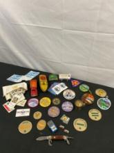 Approx. 30+ pcs Vintage Boy Scouts Collectible Assortment. Sterling Silver Cub Scout Ring. See pi...