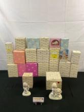 22 pcs Vintage Enesco Precious Moments Figurines Collection. Like New, Original Boxes. See pics.