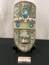 Unique Hand Glazed and Crafted Ceramic Mask, from Earthworks, Newport, OR