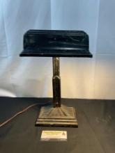 Early 20th Century Eagle Desk Lamp, Cast Aluminum painted black