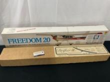 Pair of Airplane Model Kits, Freedom 20 Carl Goldberg Models, Drifter II Craft-Air Inc
