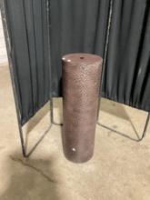 Rustic Style Hurricane Pillar Stand w/ Hand Hammered Styling - See pics