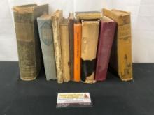 Collection of 10 Vintage/Antique Books, incl. Hearthstone, Ben Hur, King Ottos Crown, and more