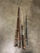 Collection of 12 Vintage Fishing Rods incl. Shakespeare, Viking, Berkeley Enforcer.. & More!