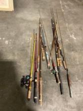 Collection of 12 Vintage Fishing Rods incl. Olympics, Daiwa, EagleClaw.. & More!