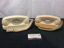 Pair of The Princess Phone by the Bell System, models 702B & 702BM