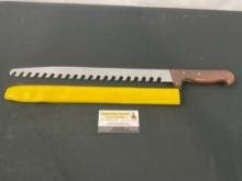 CAMP Italian Ice Saw for Ice Fishing or Diving, Solid metal blade and wooden handle, 21 inches long