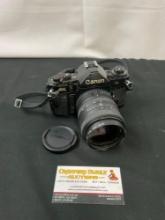 Vintage 1980s Canon A-1 Film Camera w/ Quantaray 1:2.8-4 28-70mm Lens