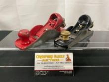 Pair of Vintage Planes, Stanley no. 220 Block Plane & no. G12-060 Adjustable