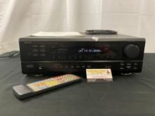 Vintage Denon model DRA-395, Stereo receiver with triple-room/dual-source A/V output, Tested & wo...