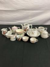 Collection of Vintage Bone China Tea Sets Mainly From Germany & Japan - Children's style