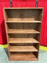 Vintage Made in Taiwan Wooden Bookcase w/ 6 Shelves. Excellent Condition. Measures 36" x 57.5" See