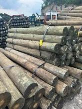 (2) Bundles of 50 - 7in x 8ft Treated Fence Posts