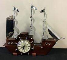 Vintage Ship's Clock - 19"x4"x16"