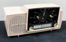 General Electric 1960 Clock Radio - Model C431-A, 13"x7"x6½", Loud Hum