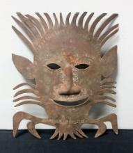 Janvier Louis-Juste Haitian Folk Art Metal Sculpture - 9"x10½"