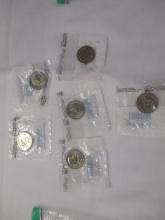 US Susan B Anthony Dollars- various dates/mints all UNC 6 coins