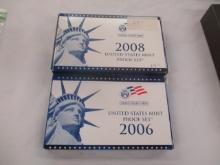 US Mint Prof Set 2006 (10) 2008 (14) 24 coins