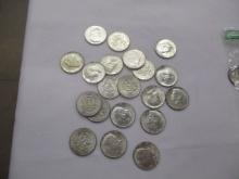 US Kennedy Silver Halves 1964 20 coins