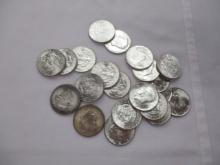 US Kennedy Silver Halves 1964 20 coins