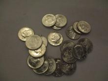 US Kennedy Silver Halves 1964 20 coins