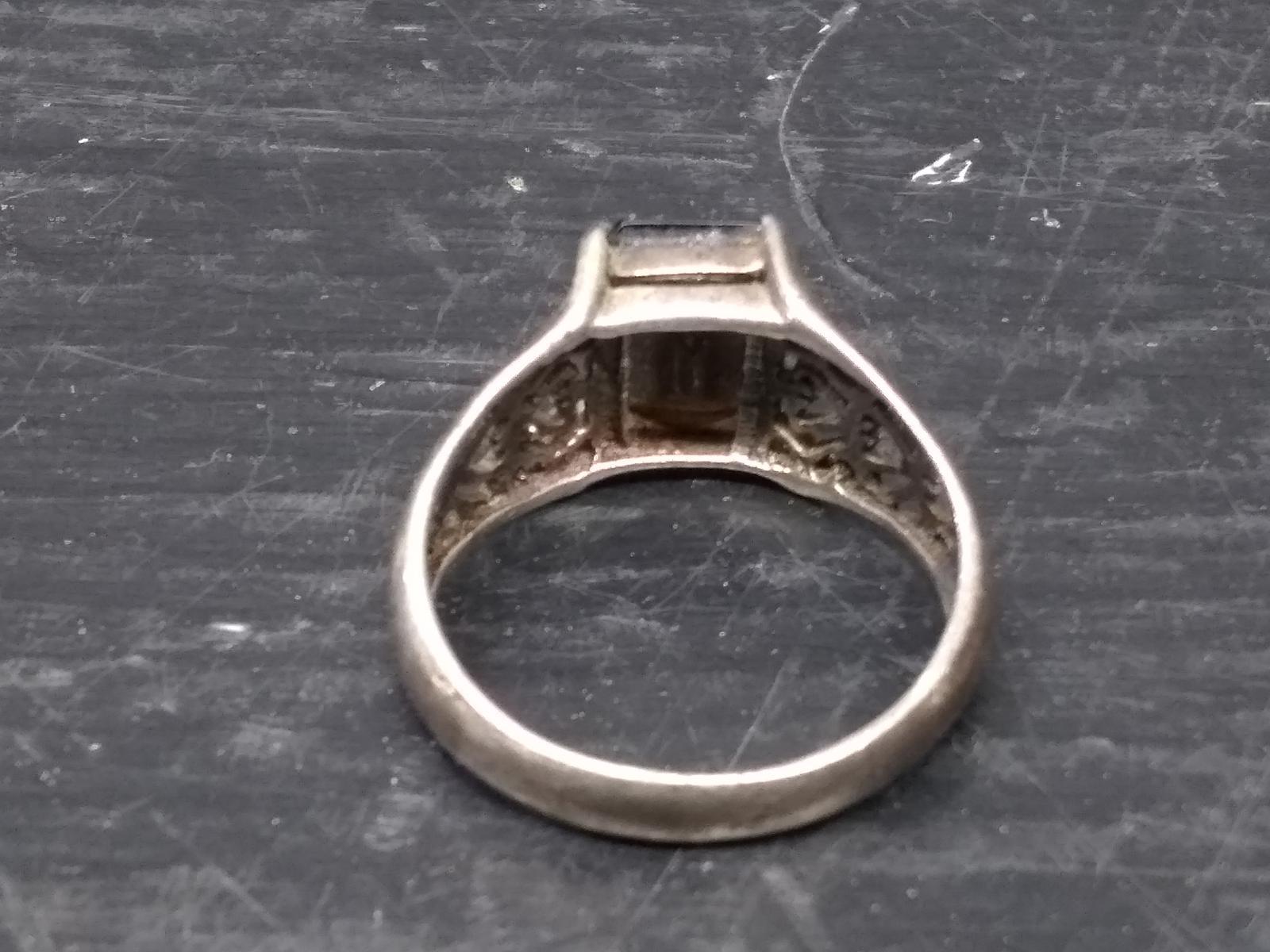 Sterling Silver Smoky Topaz Ring  Size 9.5