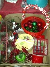 BL-Assorted Christmas Decor-Basket, Spreaders, Plates