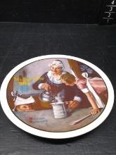 Collector Plate-Bradford Exchange Norman Rockwell Mother Day 1982  The Cooking Lesson